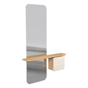 Umage One More Look Pearl White Mirror, Shelf and Cabinet